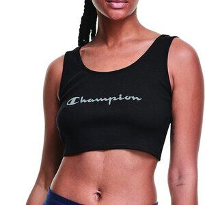 Champion Black Sleep Top with Logo Size XL